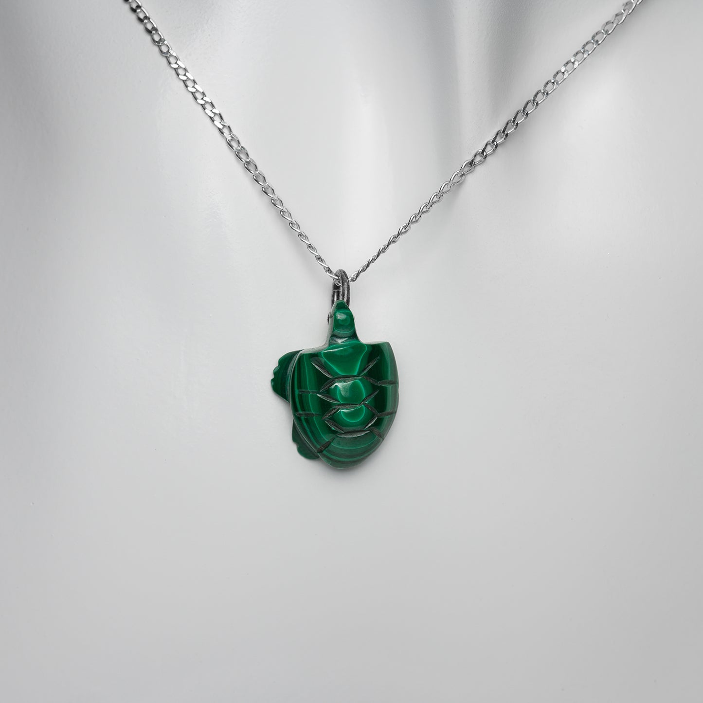 Malachit Tier Anhänger