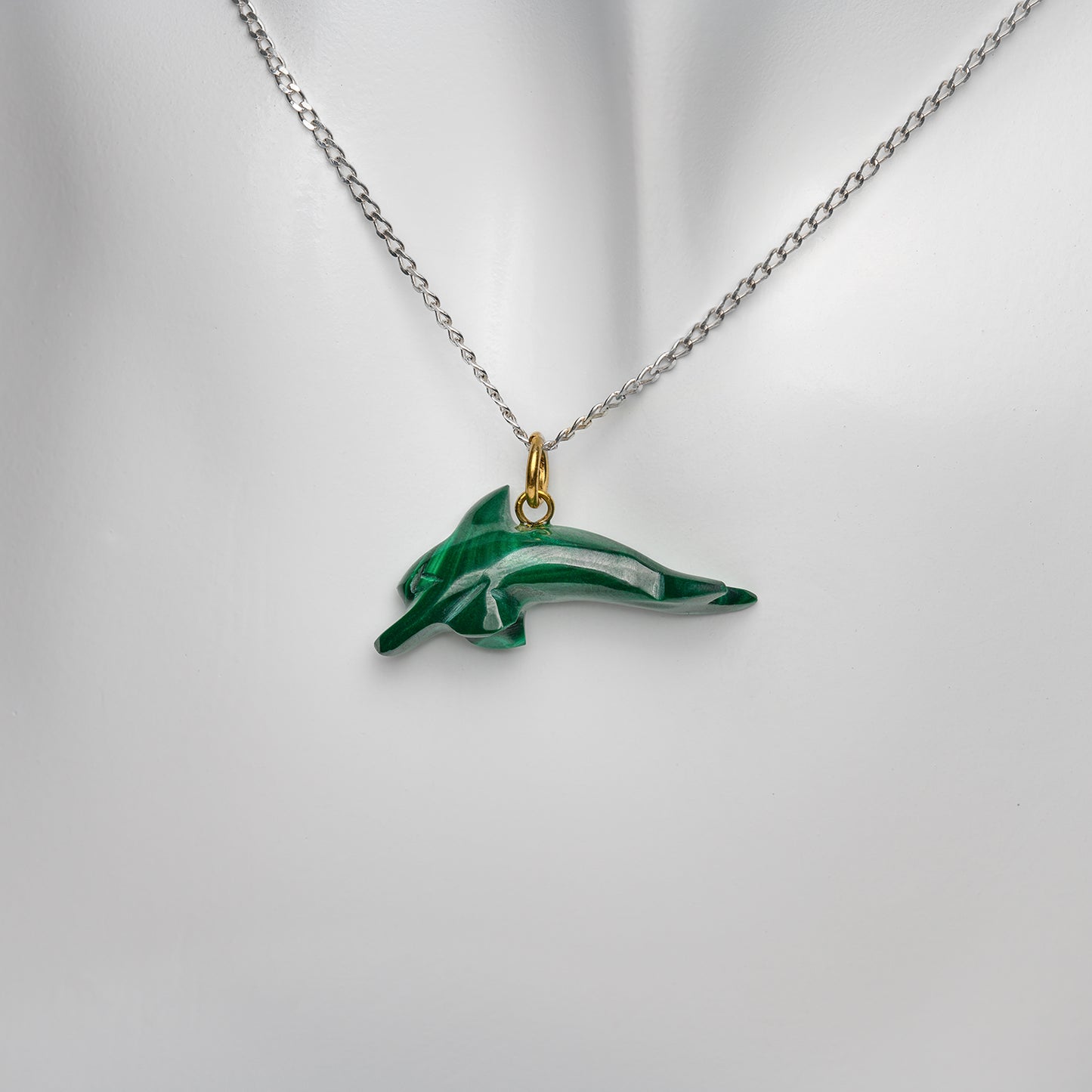 Malachit Tier Anhänger