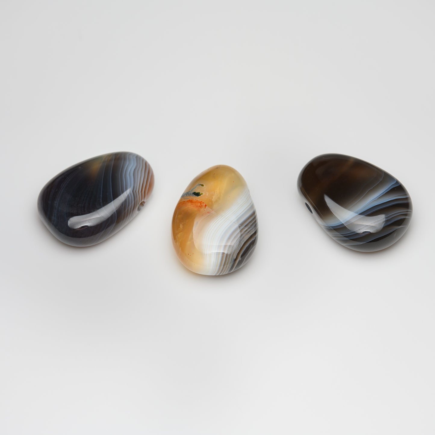 Trommelstein Anhänger gebohrt