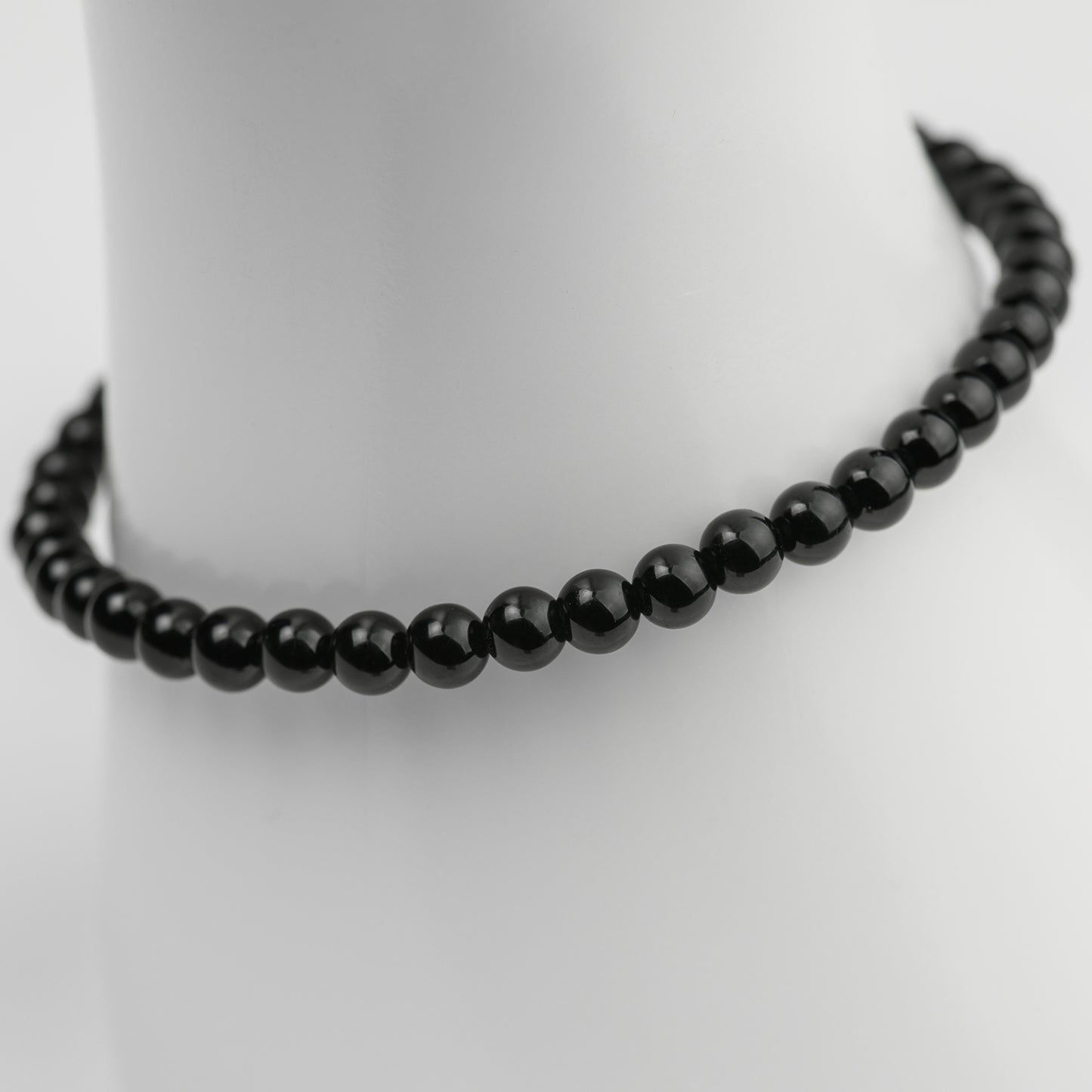 Schwarzer Obsidian Armband 4/6/8mm