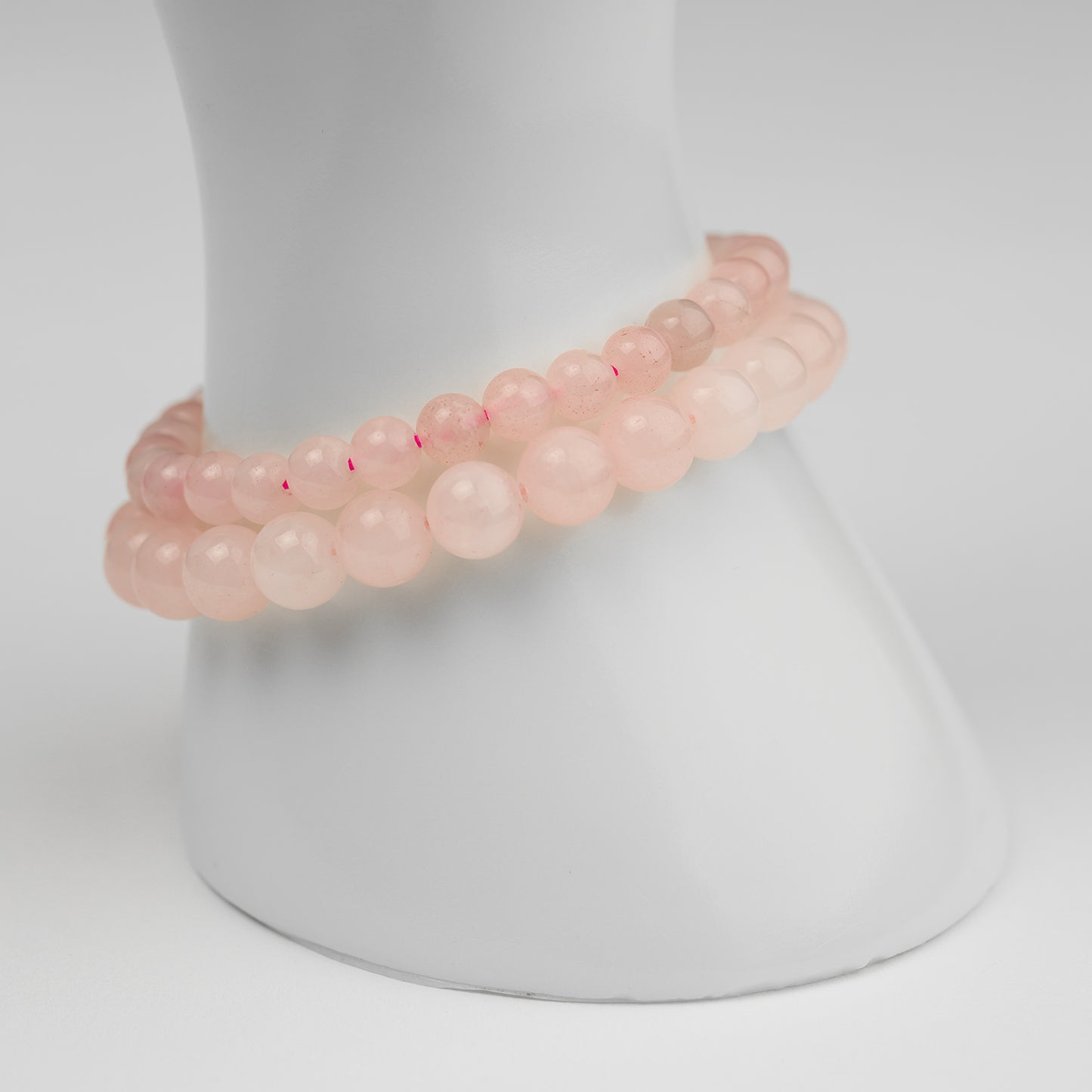 Rosenquarz Armband 6/8mm