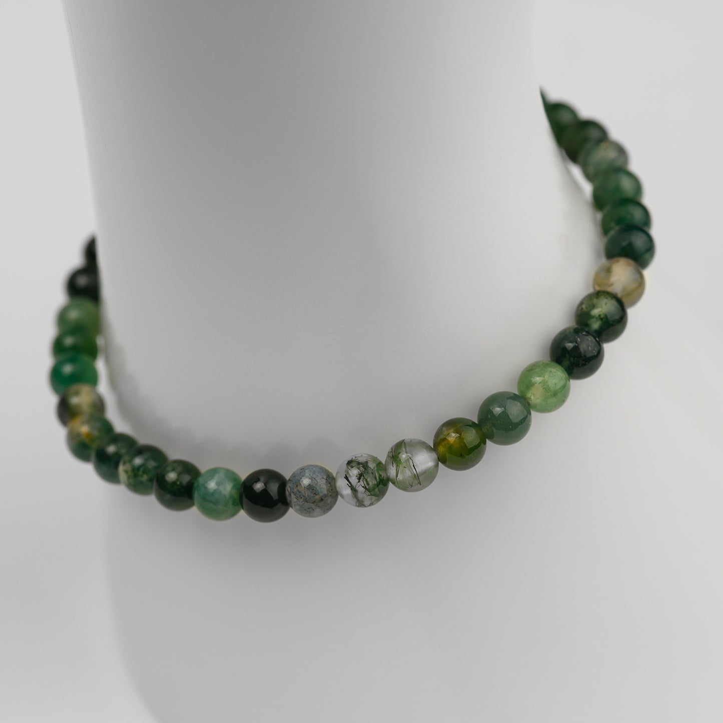 Moos Achat Armband 4/6/8mm