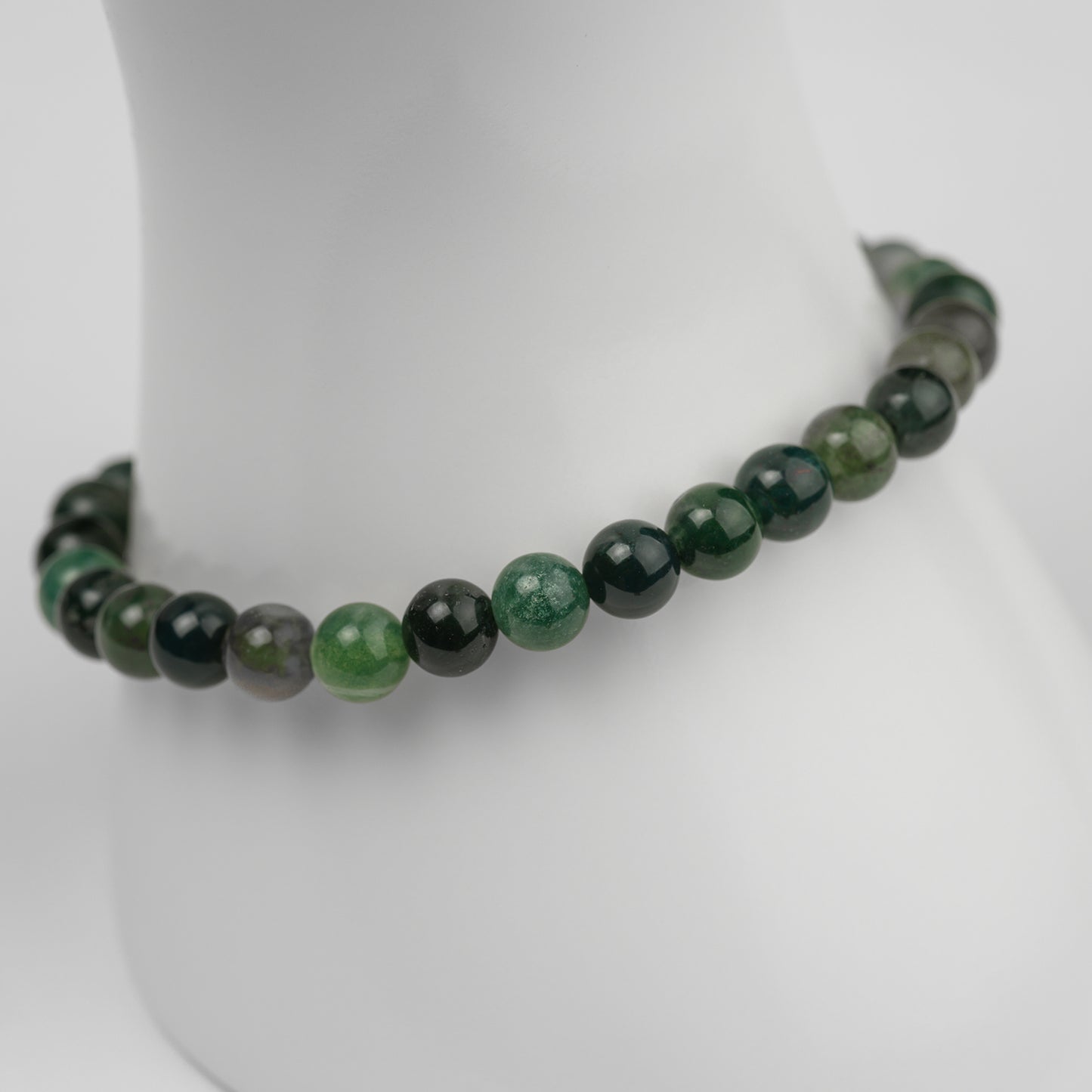 Moos Achat Armband 4/6/8mm