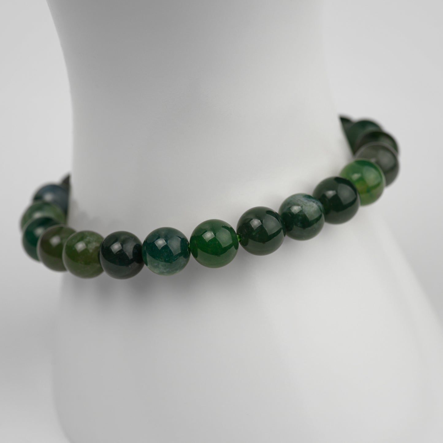 Moos Achat Armband 4/6/8mm