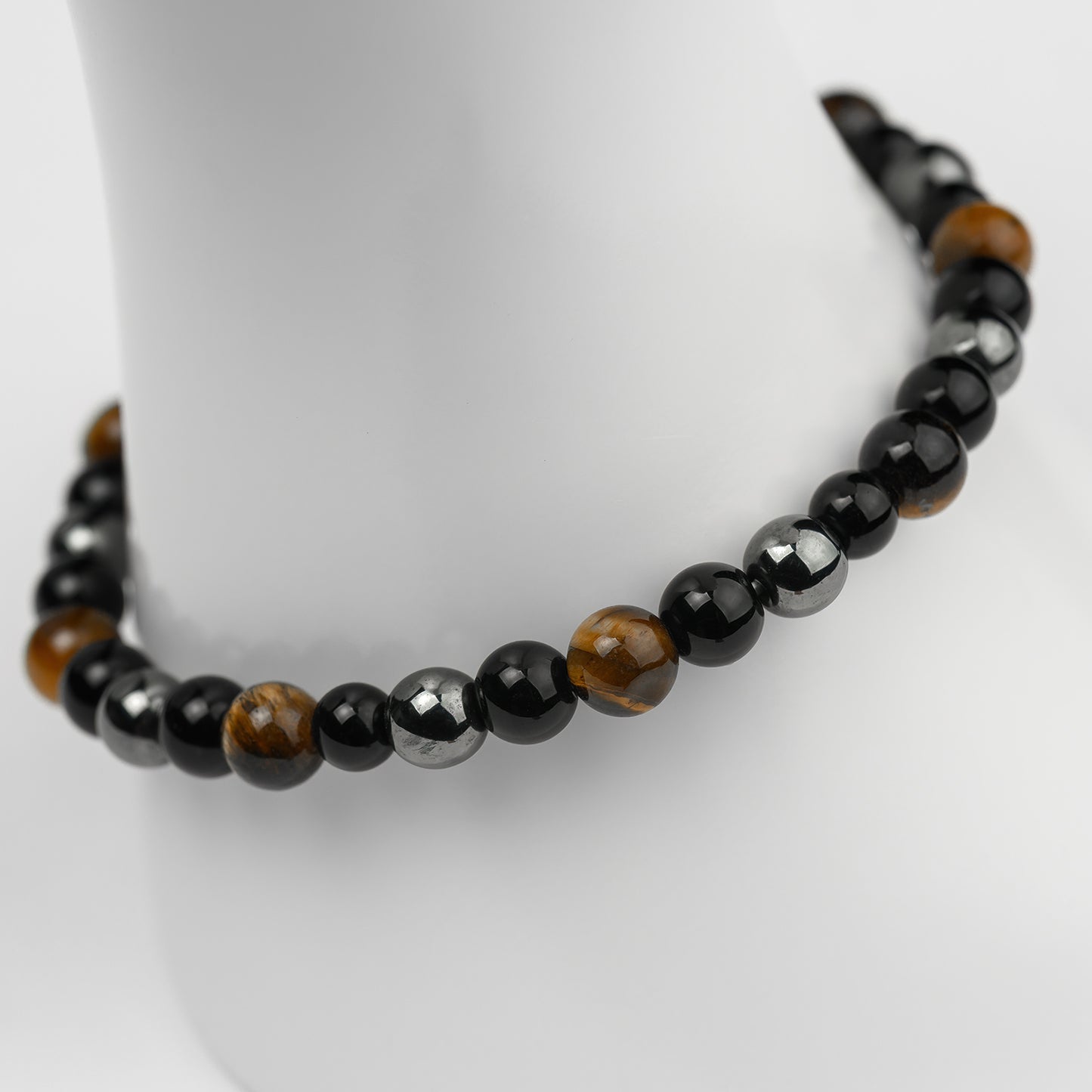 Tigerauge Hämatit Obsidian Armband 6/8/10mm