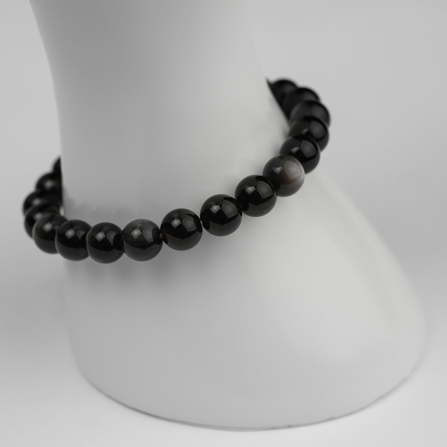 Silber Obsidian Armband 8mm