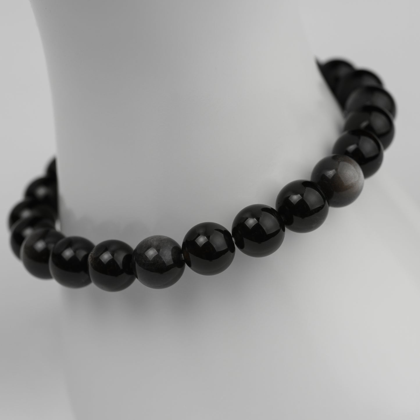 Silber Obsidian Armband 8mm