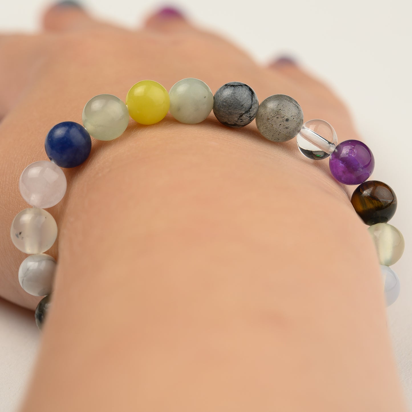 Edelstein Kinder Armbänder verschiedene Sorten Tigerauge Amethyst Sodalith Karneol