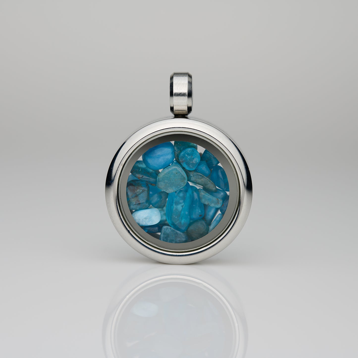 Glasmedaillon Apatit