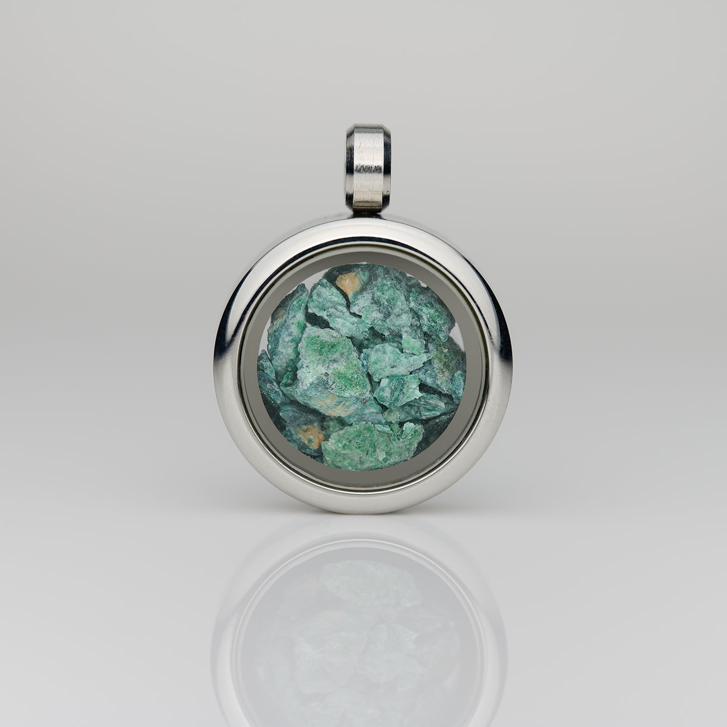 Glasmedaillon Fuchsit Glimmer