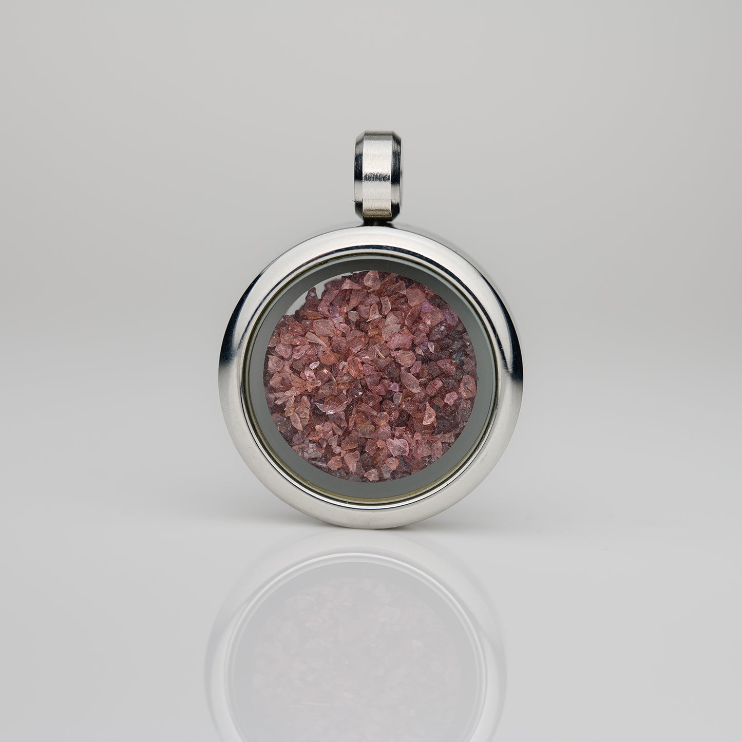 Glasmedaillon Almandin Granat