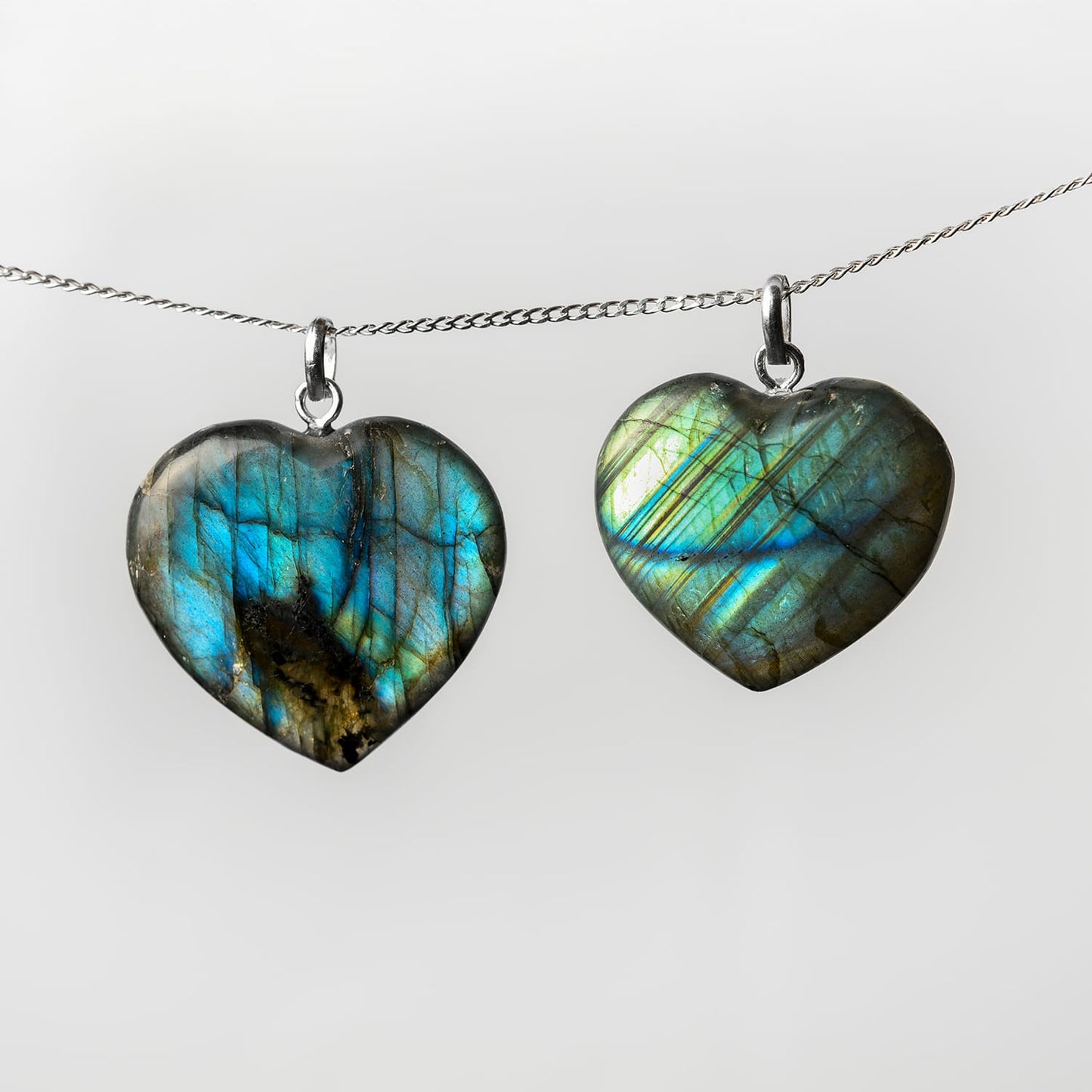 Labradorit Herz Anhänger