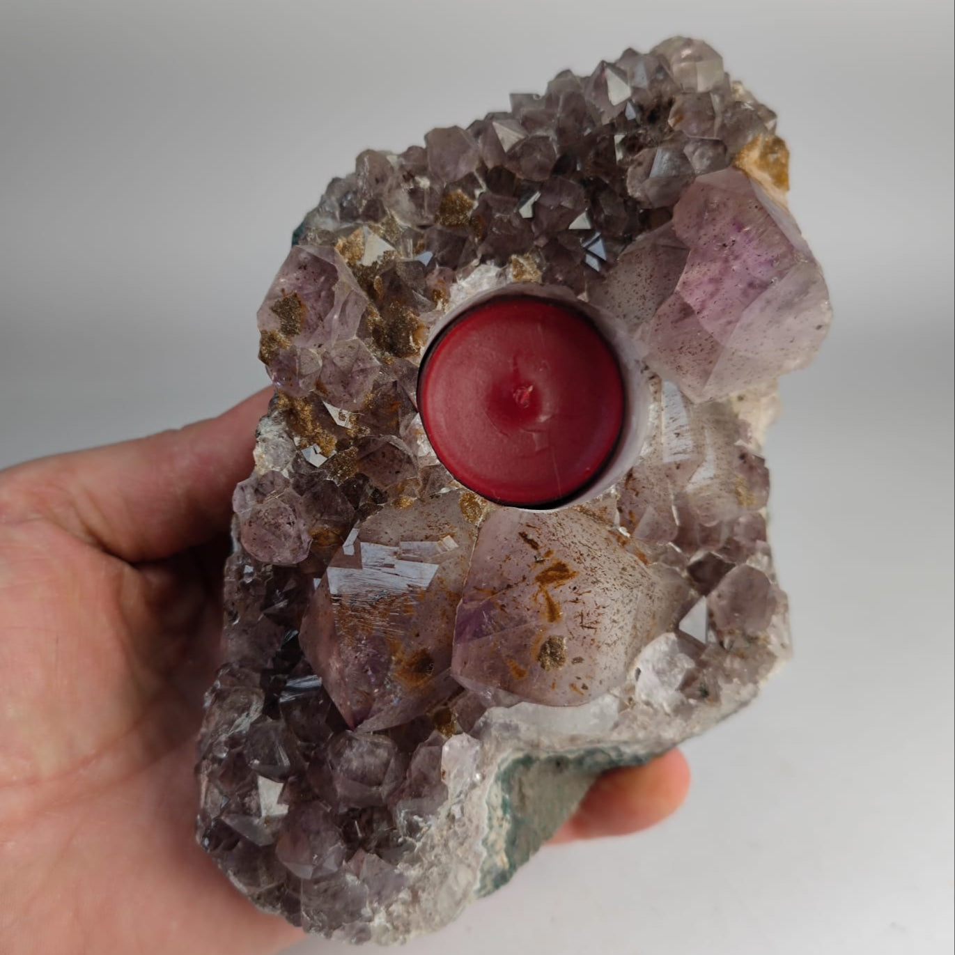 Quarz Amethyst Teelicht