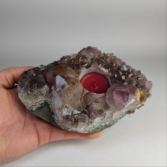Quarz Amethyst Teelicht