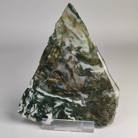 Moosachat Scheibe poliert