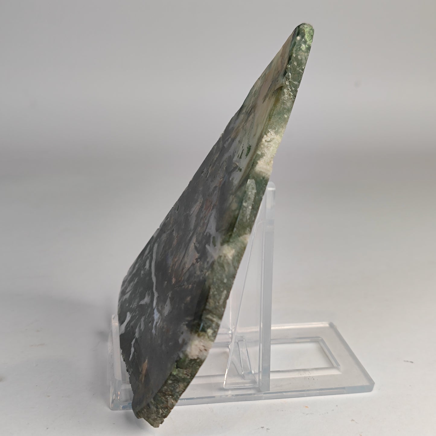 Moosachat Scheibe poliert