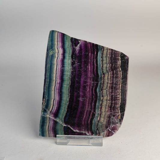 Regenbogen Fluorit Scheibe