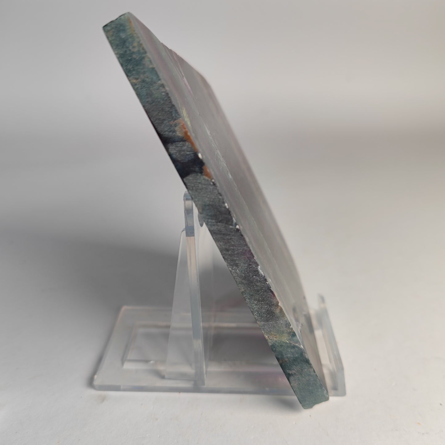 Regenbogen Fluorit Scheibe