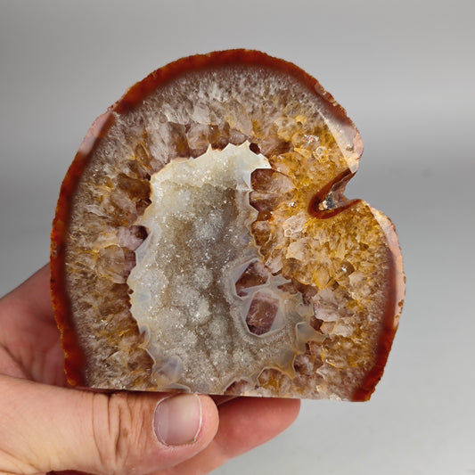 Karneol Achat mit Quarz Brasilien