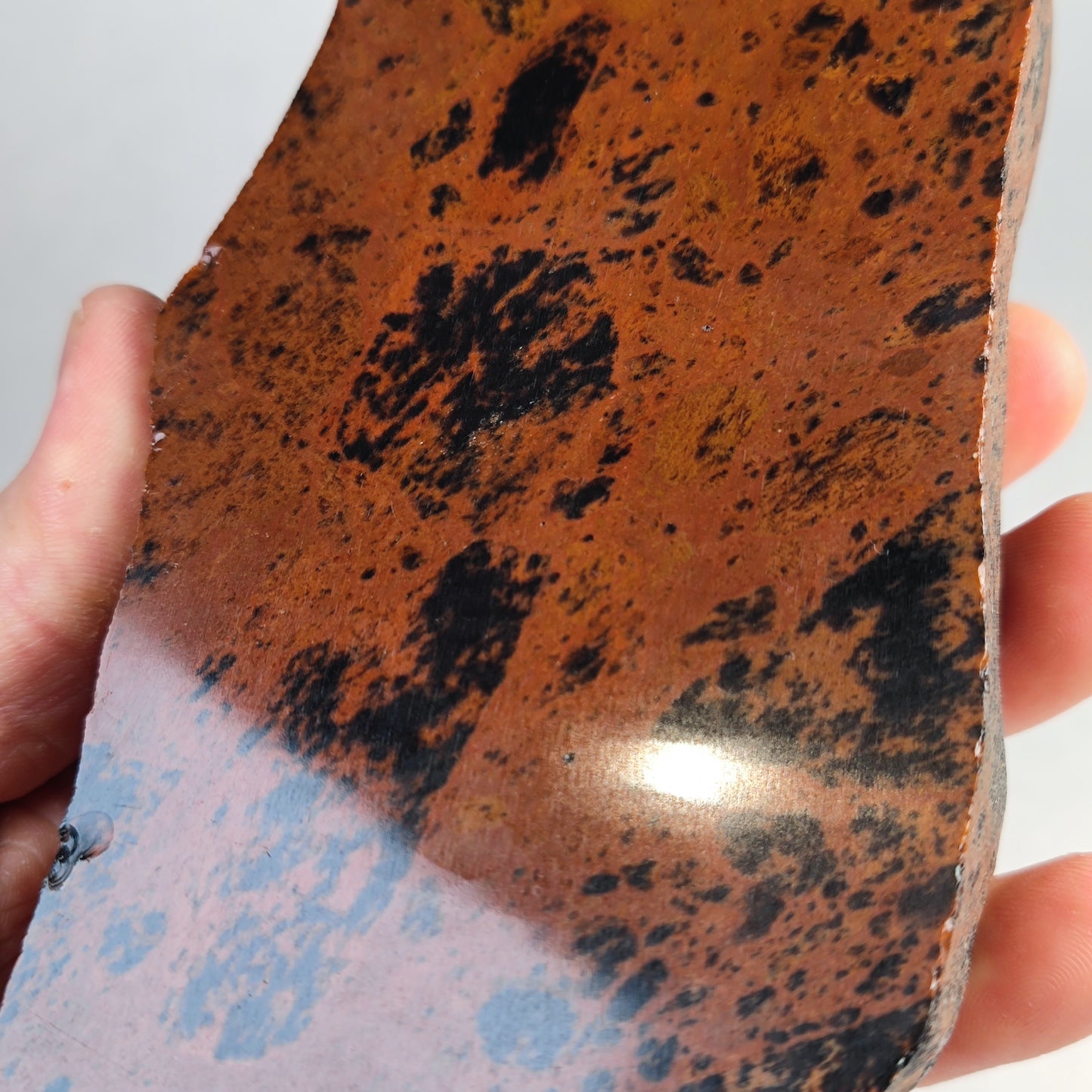 Mahagoni Obsidian Anschliff