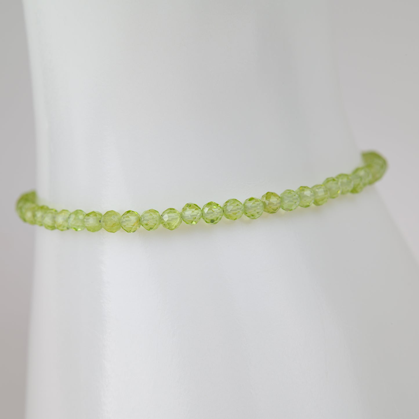 Olivin Peridot 925 Silber facetiert