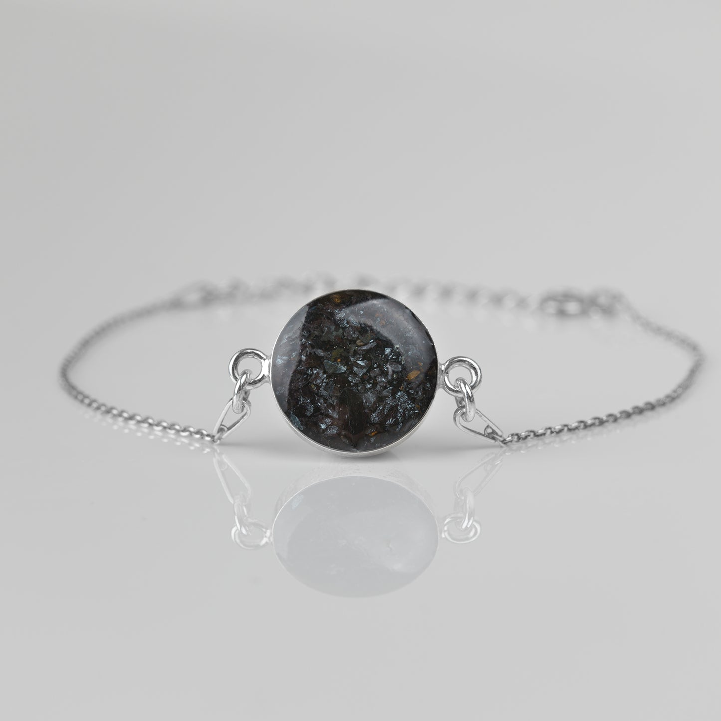 Elba Hämatit 925 Sterlingsilber Armband