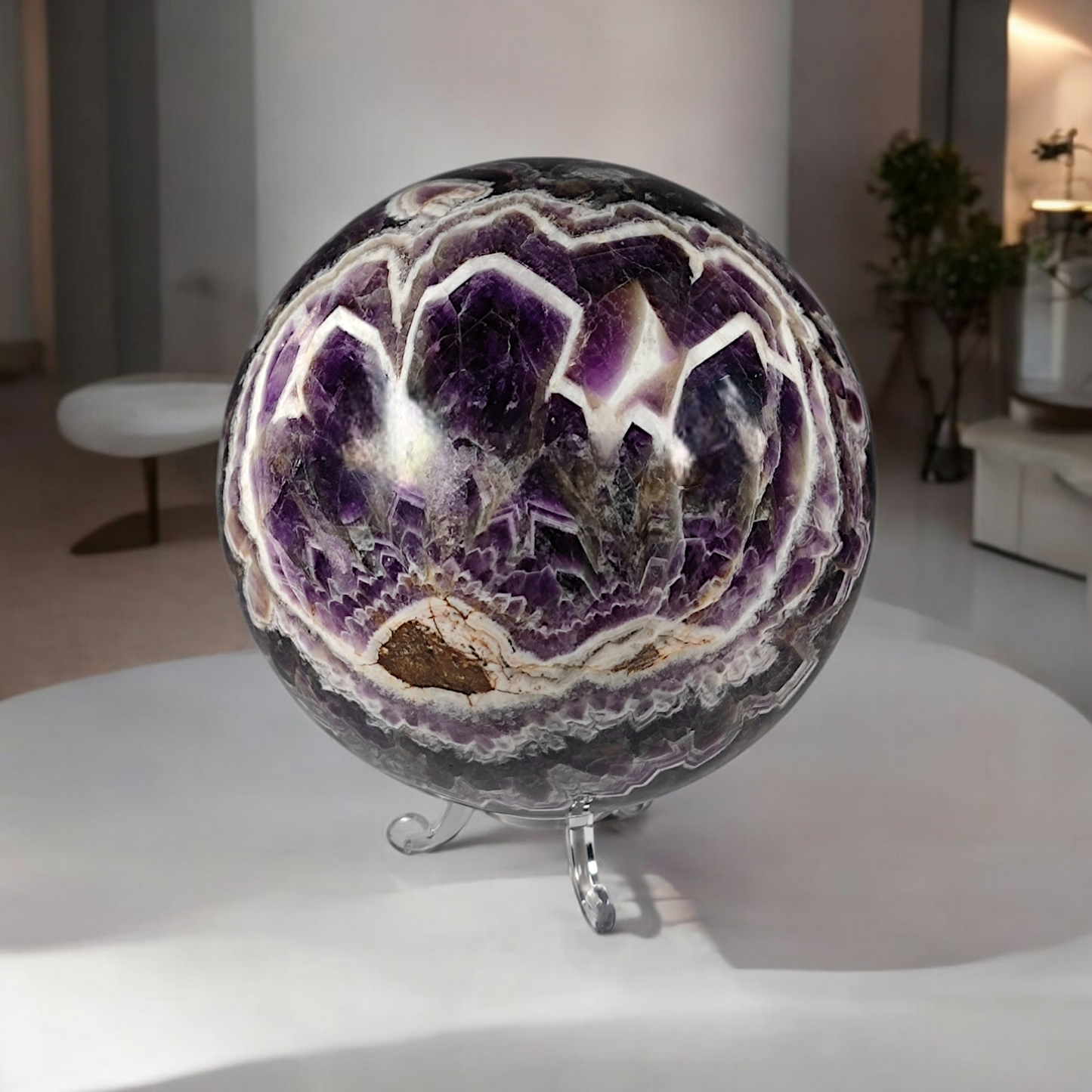 Quarz Amethyst Kugel 120mm Einzelstück