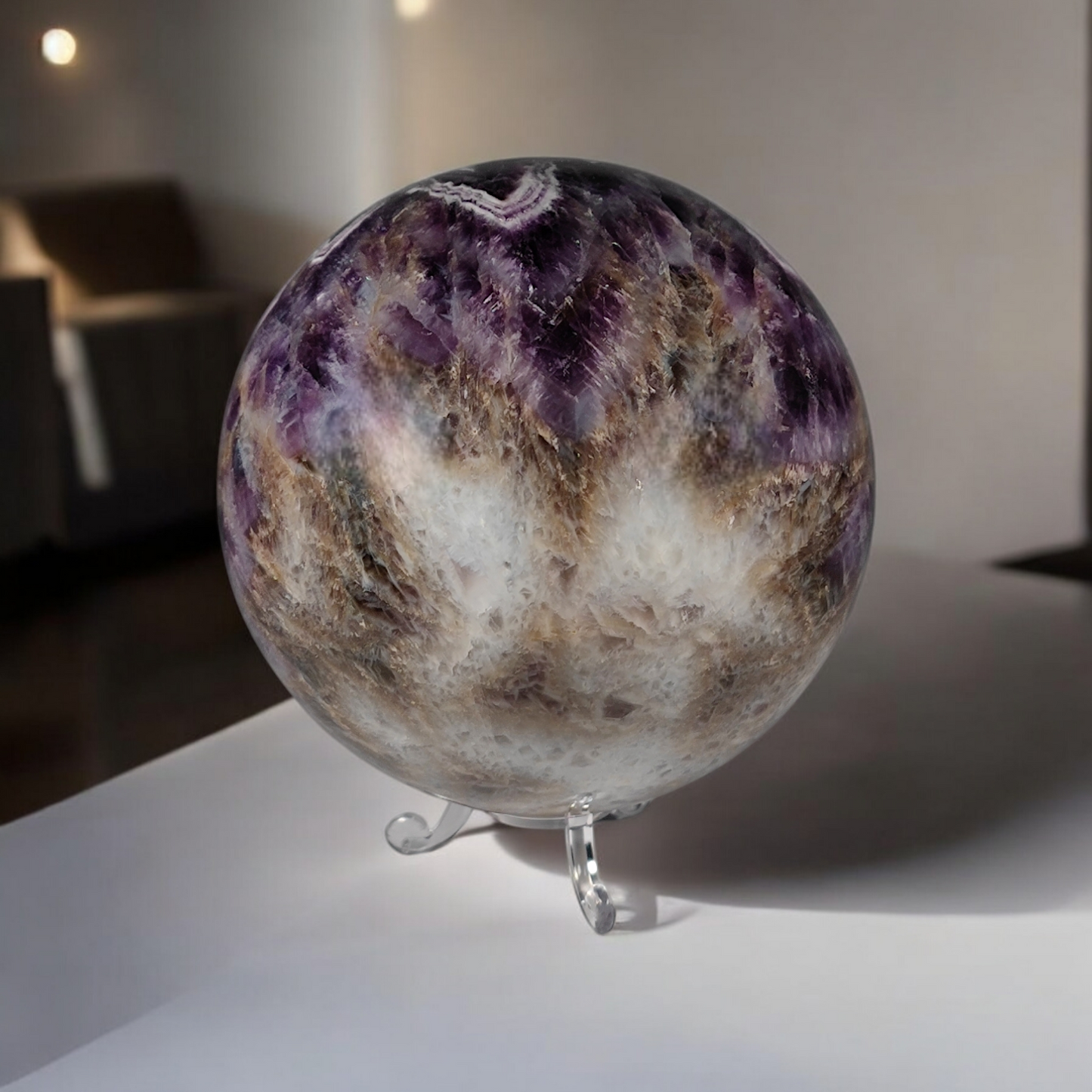 Quarz Amethyst Kugel 120mm Einzelstück