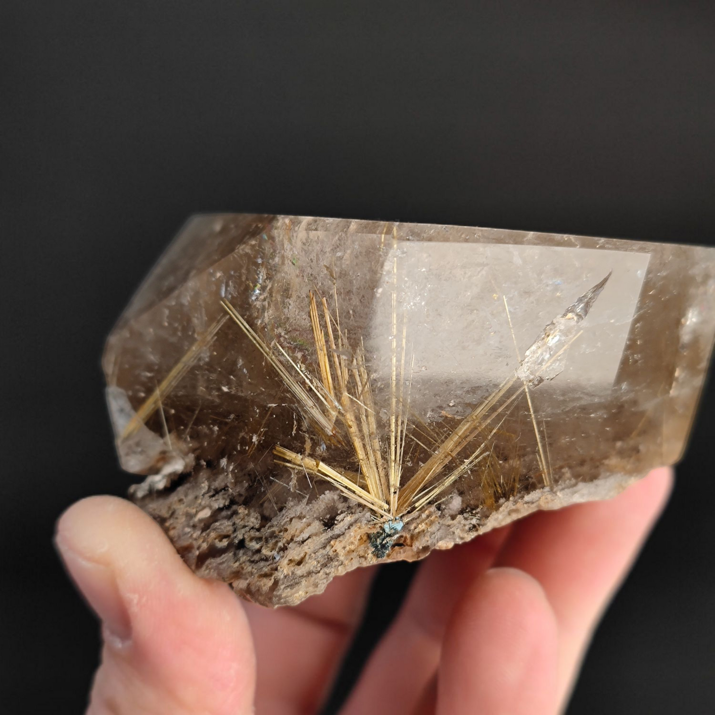 Rutil Quarz Anschliff Freeform Einzelstück