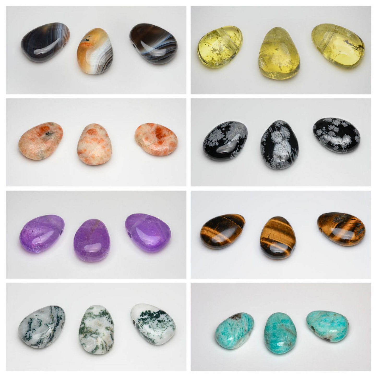 Trommelstein Anhänger gebohrt