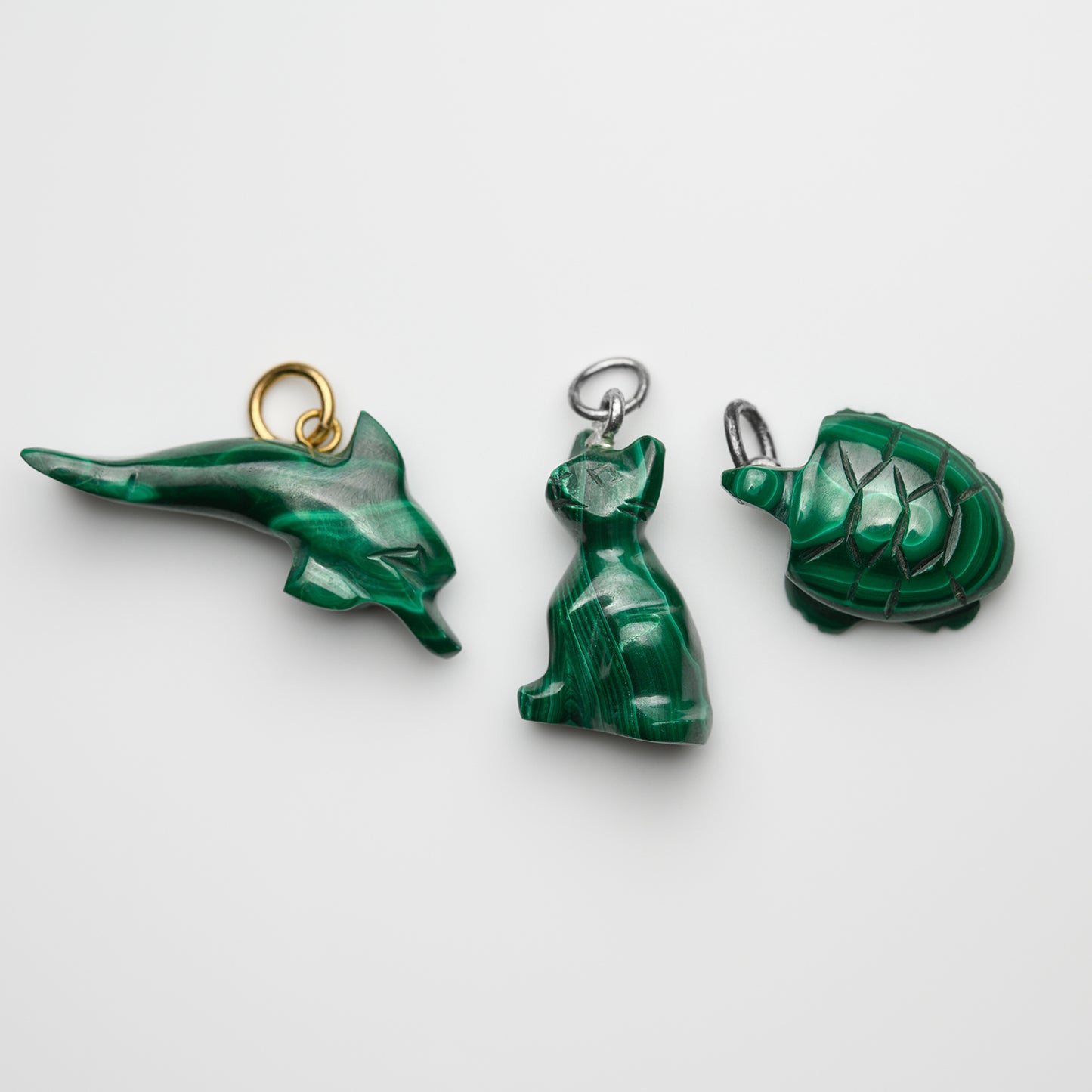 Malachit Tier Anhänger