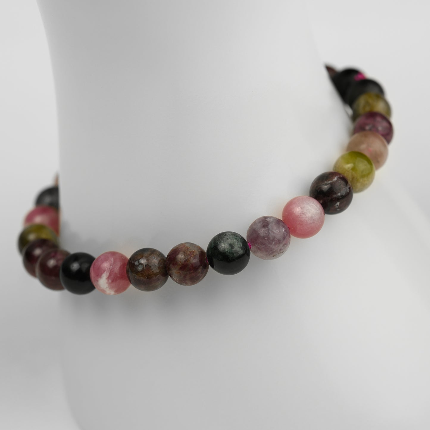 Mehrfarbiger Turmalin mix Armband 6mm A Qualität