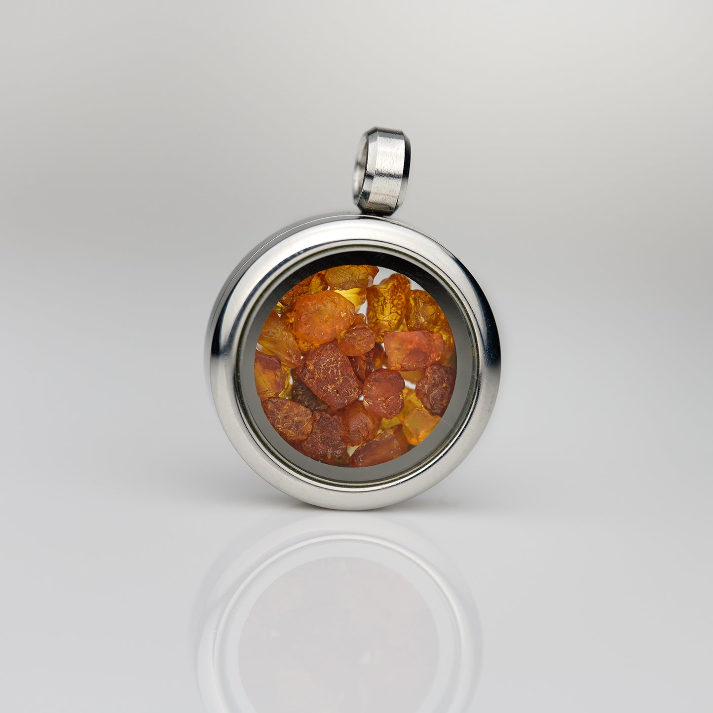 Glasmedaillon Bernstein