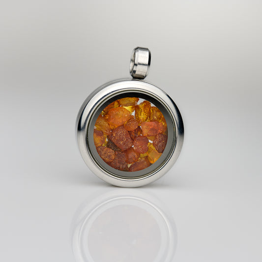 Glasmedaillon Bernstein