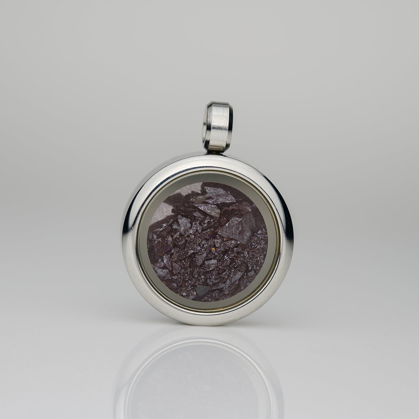 Glasmedaillon Elba Hämatit