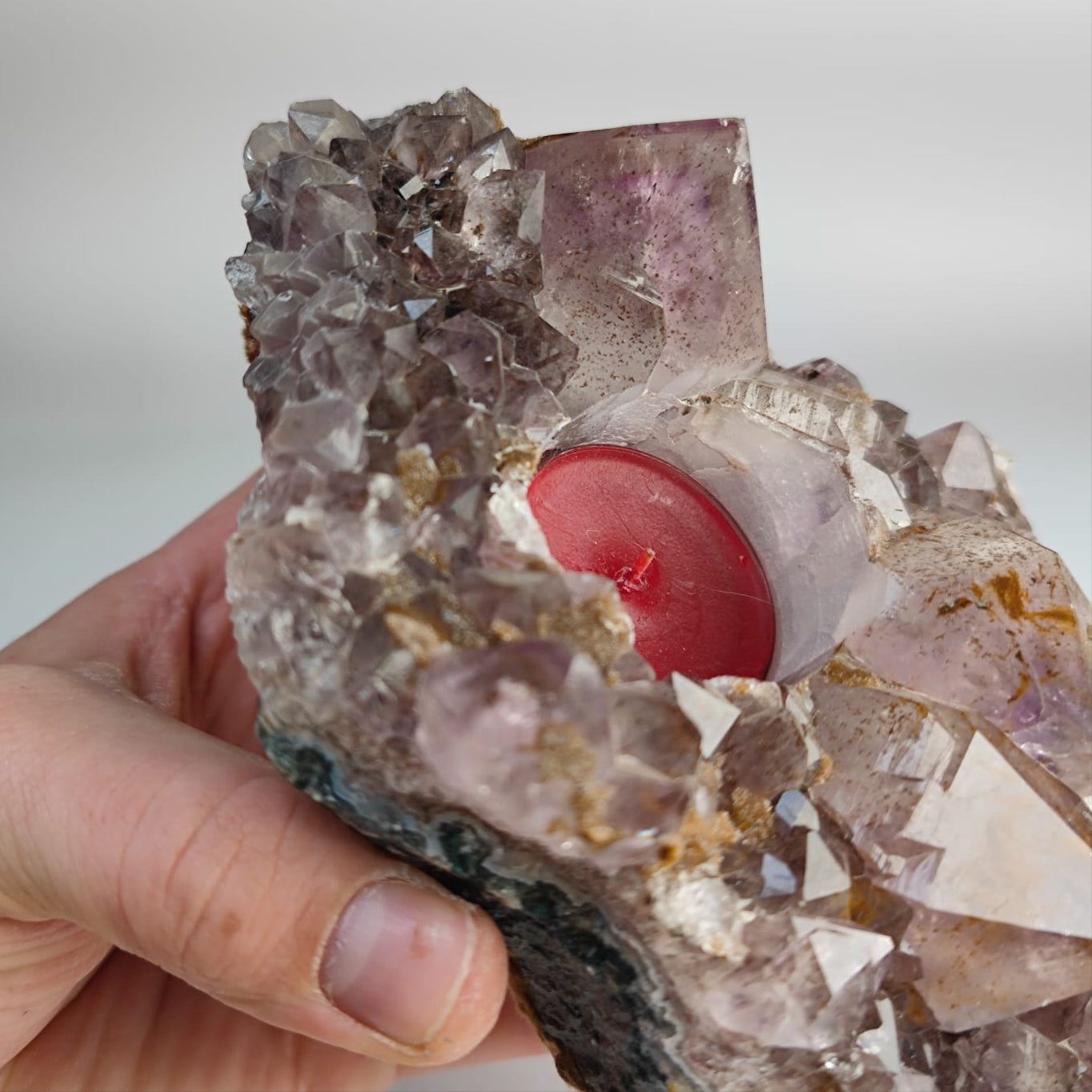 Quarz Amethyst Teelicht