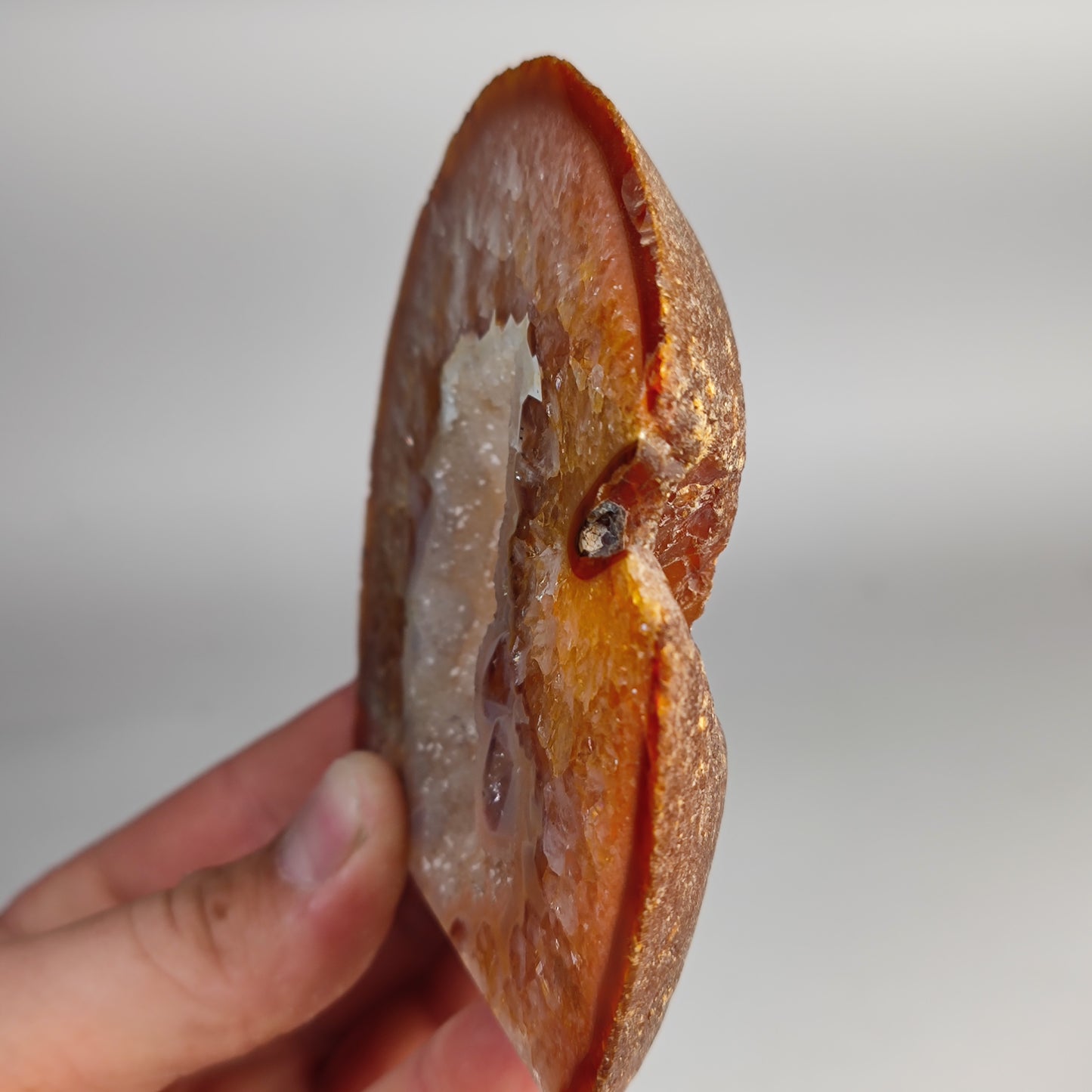 Karneol Achat mit Quarz Brasilien