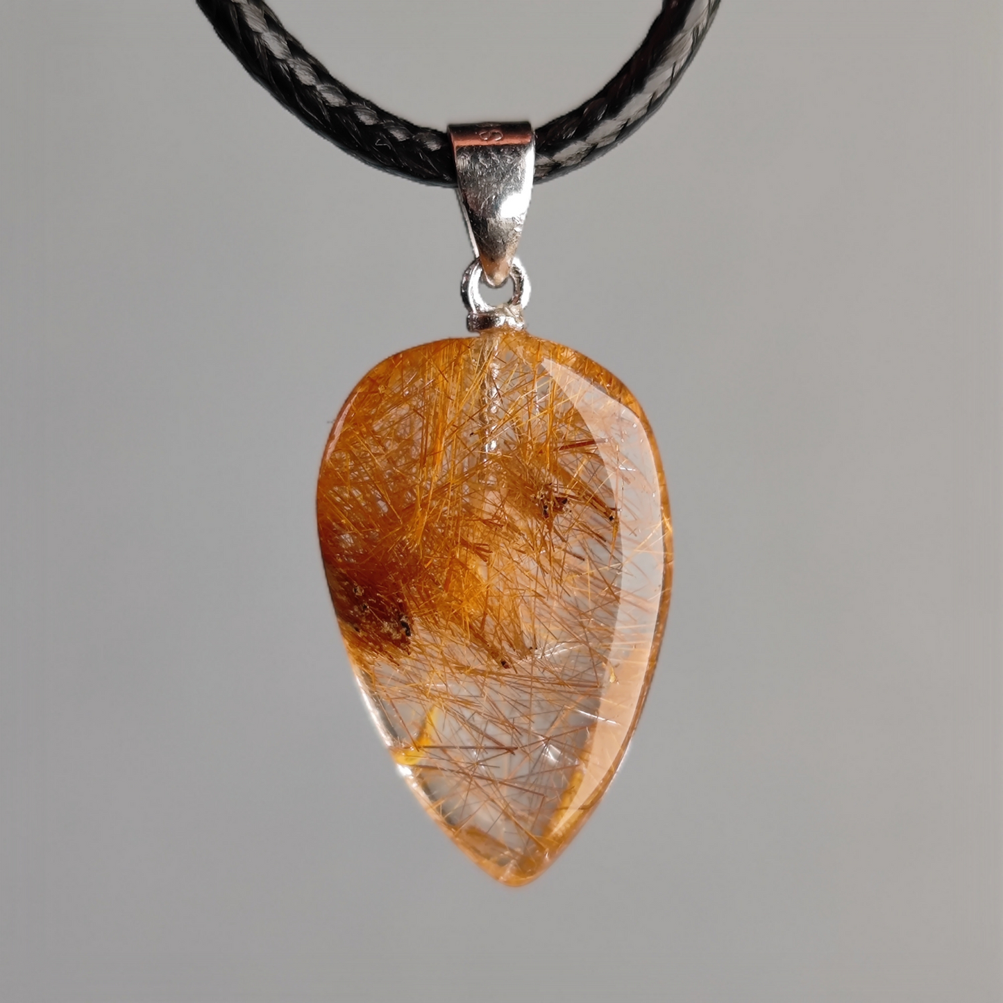 Verschiedene Rutilquarz Anhänger 925