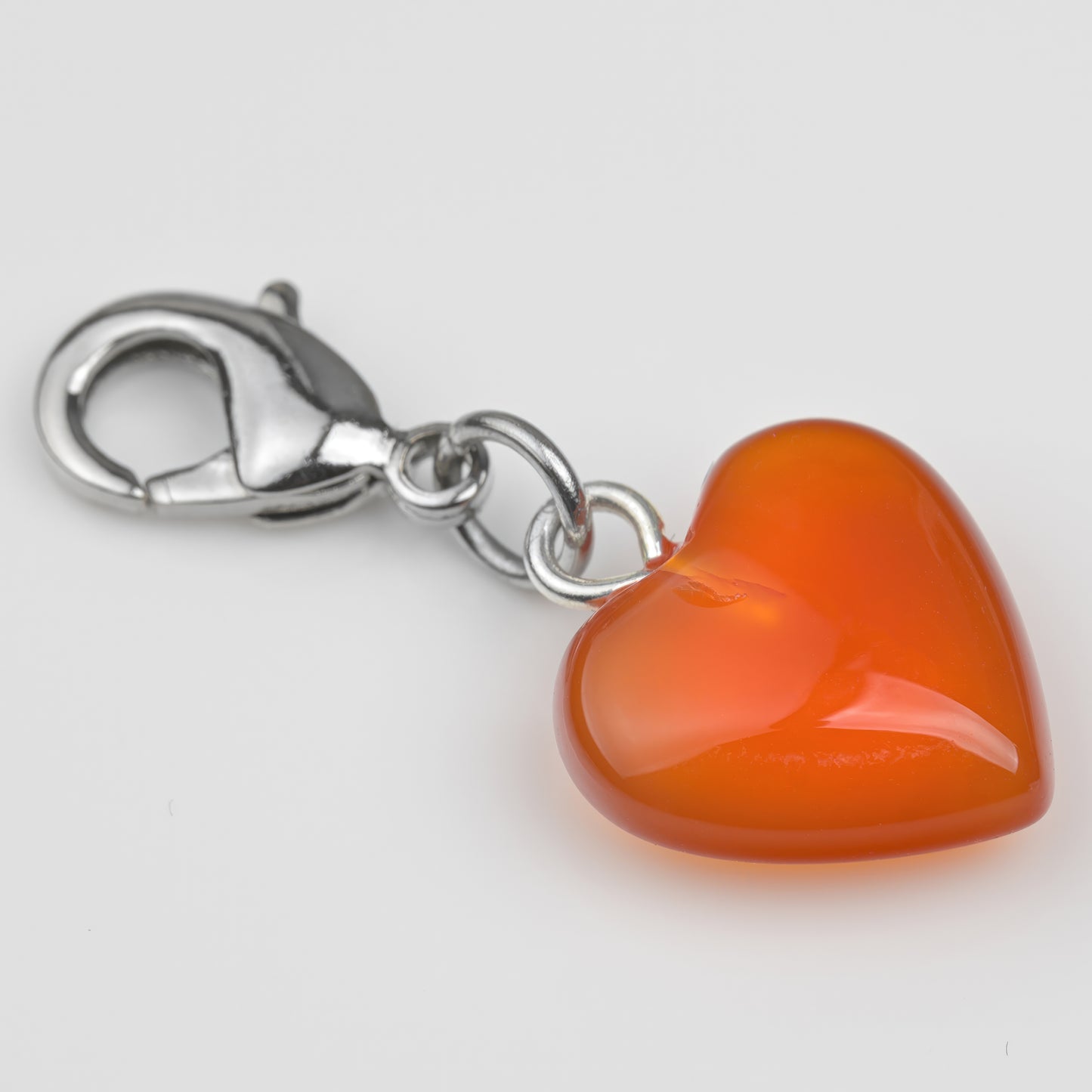 Karneol Achat Herz Charm Wechselanhänger