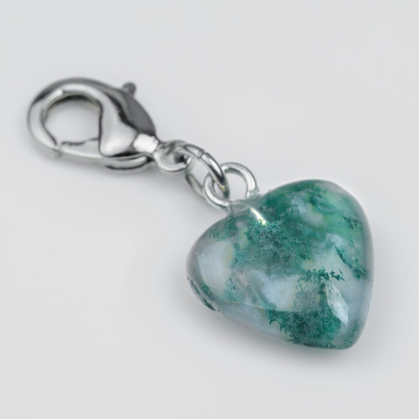 Verschiedene Edelstein Herz Charms Wechselanhänger