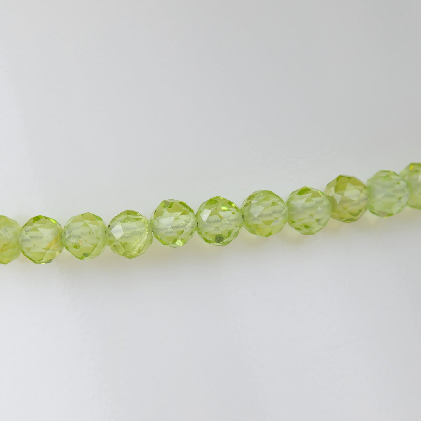 Olivin Peridot 925 Silber facetiert