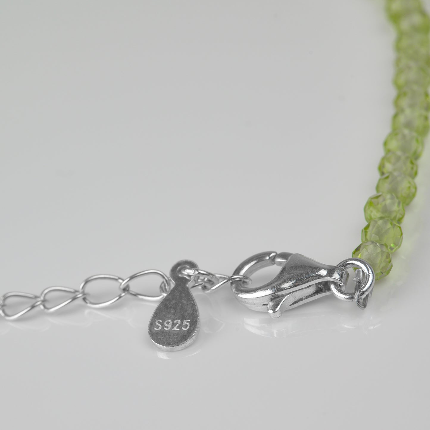 Olivin Peridot 925 Silber facetiert