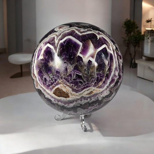 Quarz Amethyst Kugel 120mm Einzelstück