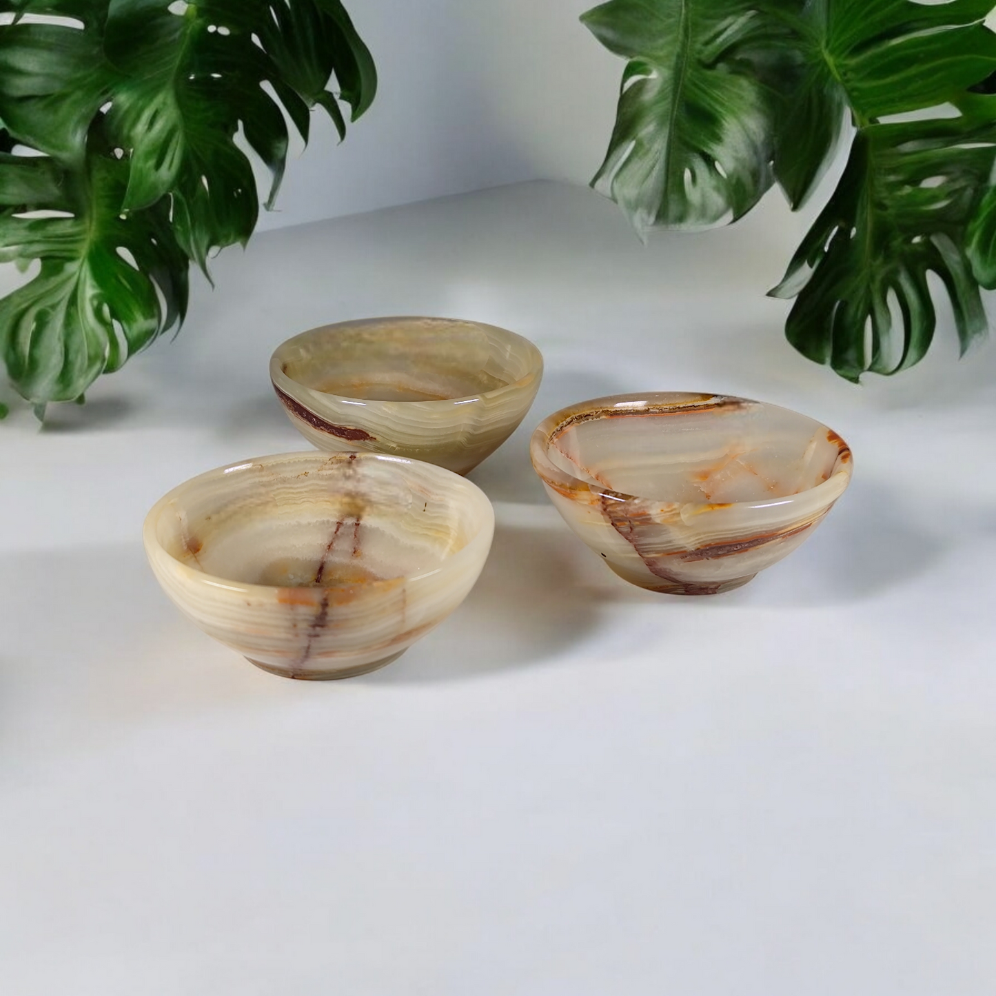 Mehrfarbige Onyx Marmor Schalen