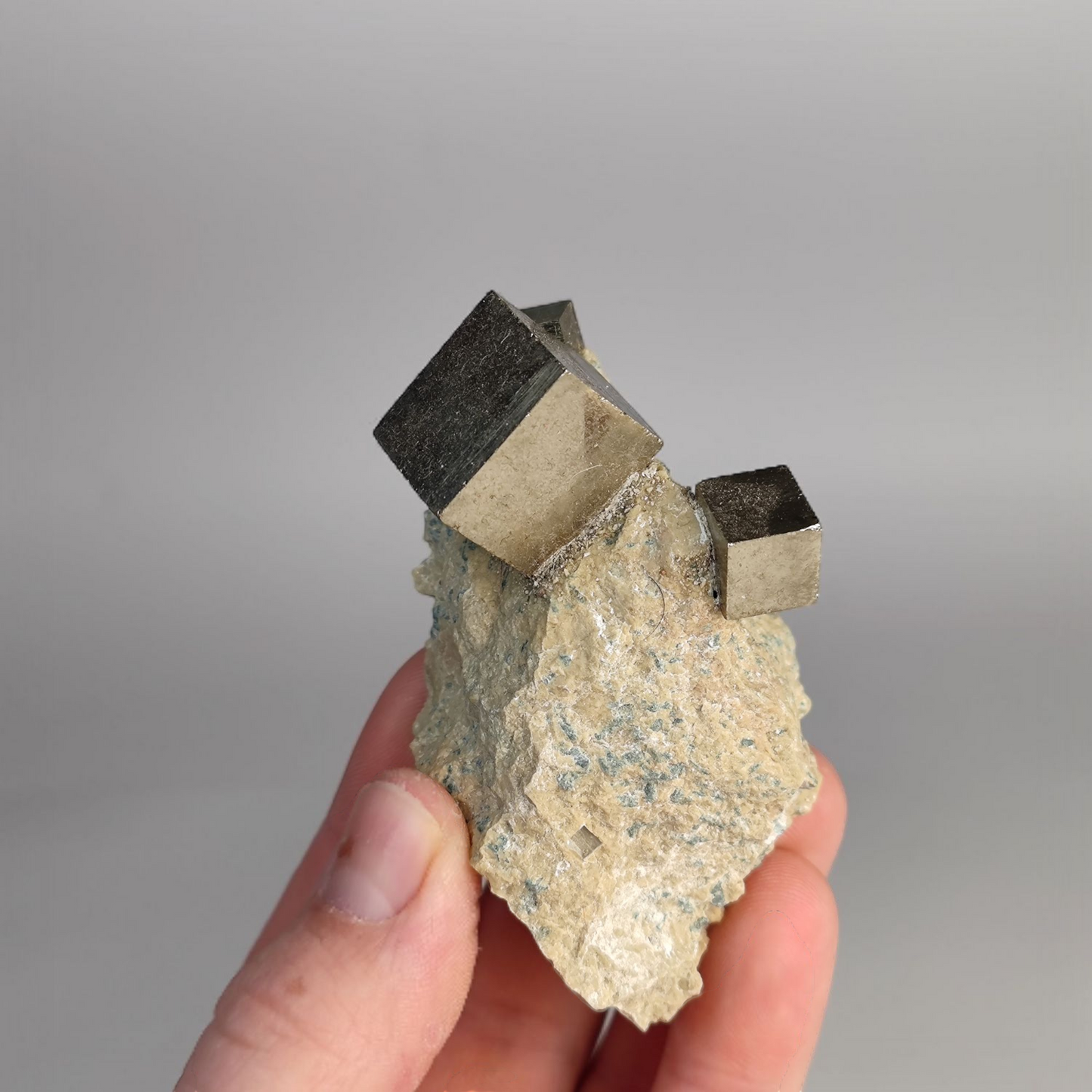 Verschiedene Pyrit Stufen Navajun Spanien