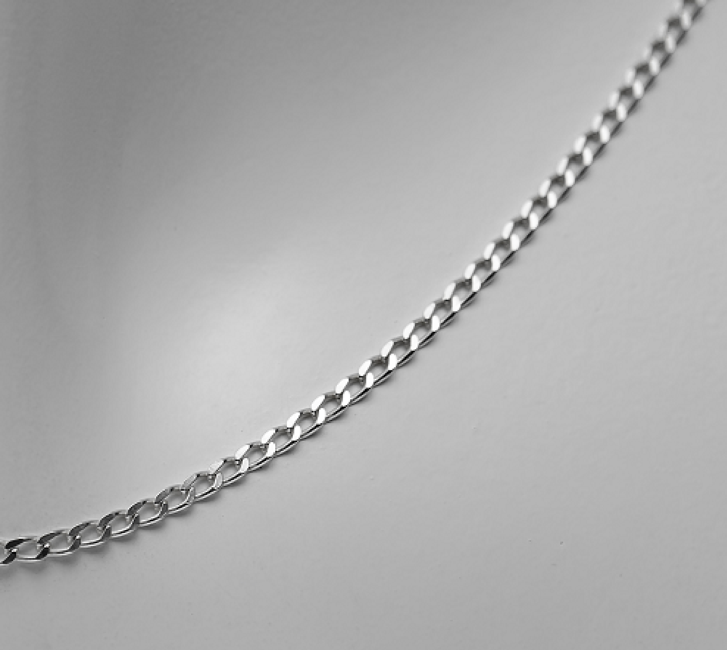 925 Sterlingsilber Panzerkette 45cm 1,35mm